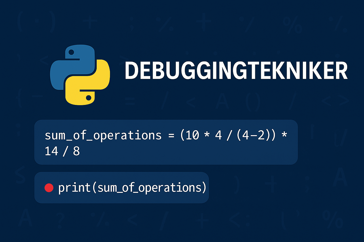 Debugging