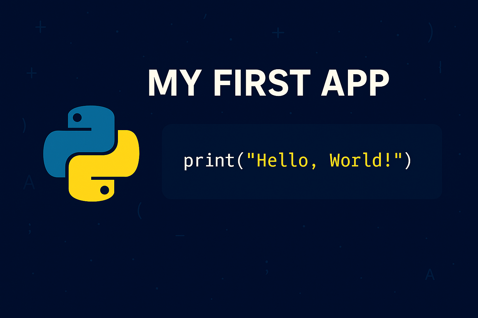 My first app
