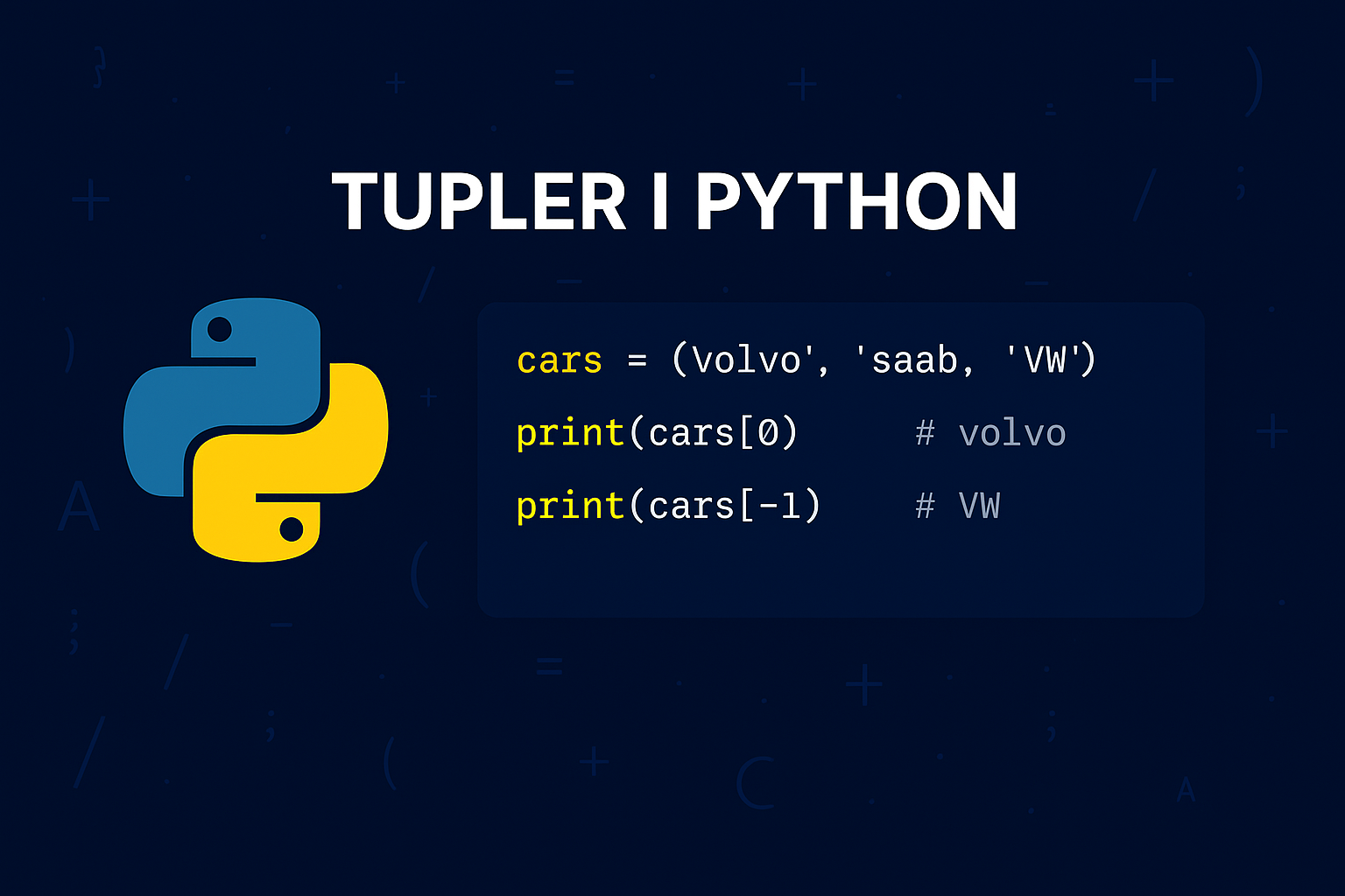 Tuples in Python
