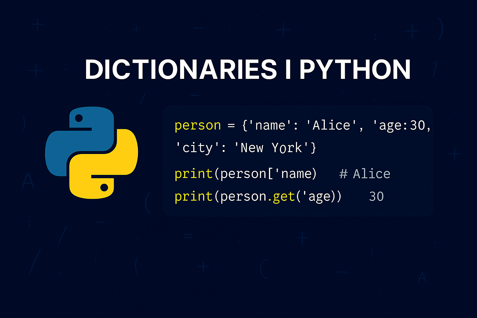Dictionaries in Python