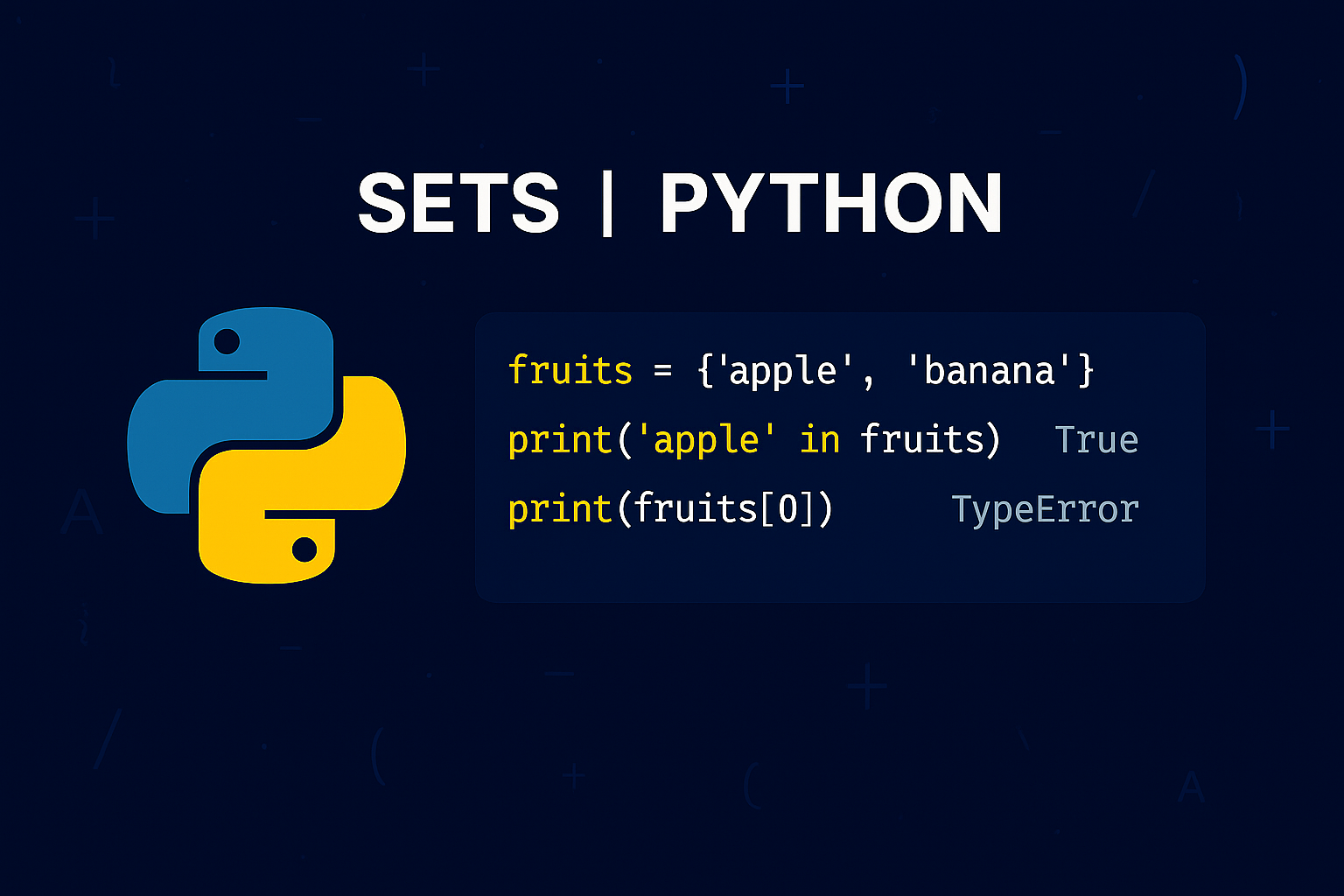 Sets in Python