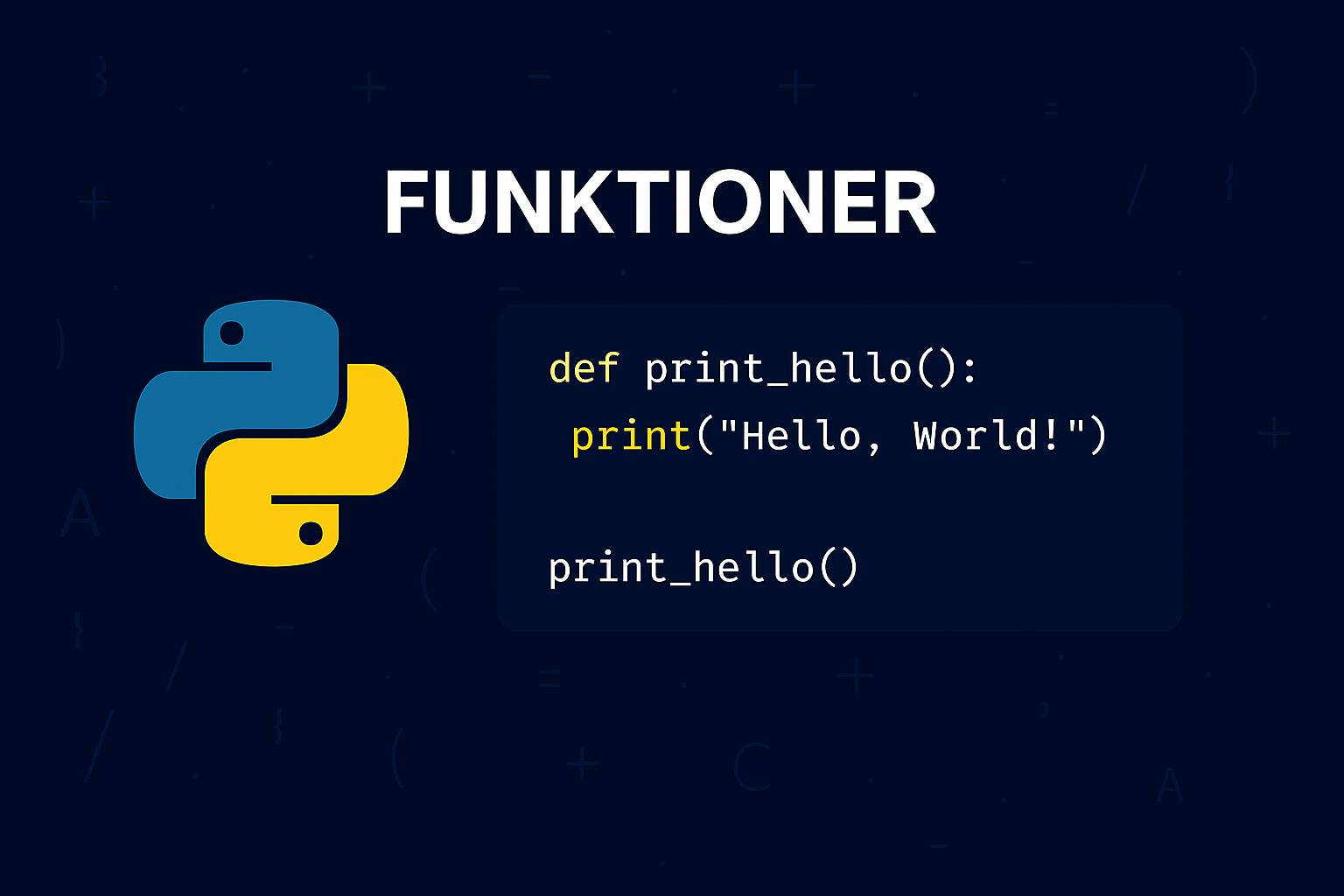 Functions in Python