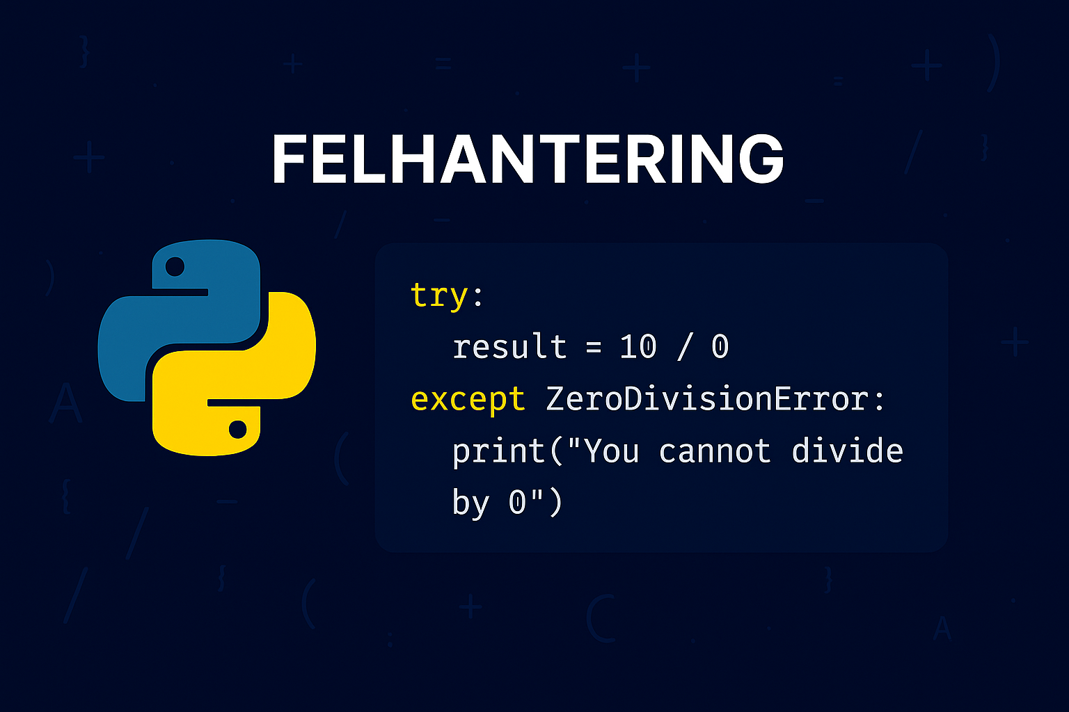 Error handling